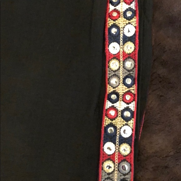 NWT Amy Lou Wide Leg Side Ribbon Detail Pant - Picture 3 of 6